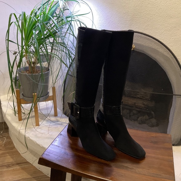 Ron White Loris Tall Boot Suede Leather size EU38/US 7.5 - Picture 2 of 8